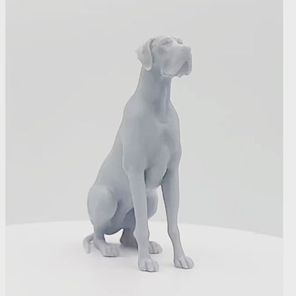 Great Dane (sleeping) - Scale miniature dog for dollhouse, diorama by Stereocat (1 dog)