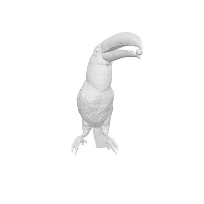 Toco Toucan Eating Miniature Bird Only | Ramphastos toco Animal Replica by Animal Den Miniatures - 10mm to 7" Sizes