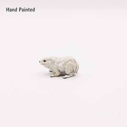 Animal Den Miniatures - Arctic Lemming - 1:6 scale miniature animal sized for snow diorama, winter dollhouse, small hand painted scaled 3d printed tabletop mini