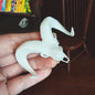 Big horn sheep skull replica, 1:12 scale miniature cranium with horns for use with dioramas, action figures, dollhouses, horror. (1 skull)