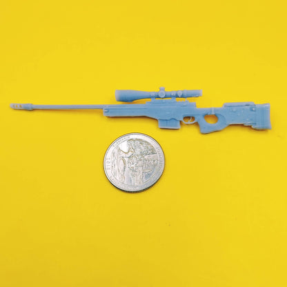 AWP / AWM Sniper Rifle in 6 inch 1:12 scale Action Figure Accessory, Realistic Miniature Gun,