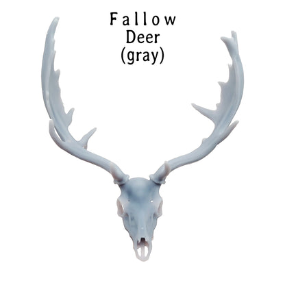 Miniature Deer Skull: Fallow Deer 1:12 Scale Replica dollhouse and diorama miniature
